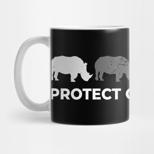 Disappearing Rhino Mug